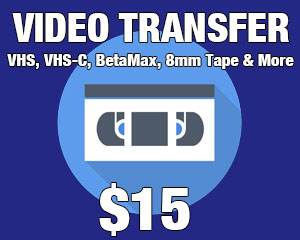 Pricing for Video Transfers, VHS, Betamax, VHS-C, Hi8, Video8, Digital8, MiniDV, DVCPro